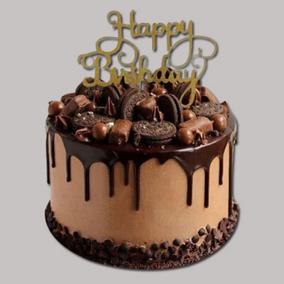 "Round shape Oreo chocolate Cake - 1 Kg - Click here to View more details about this Product